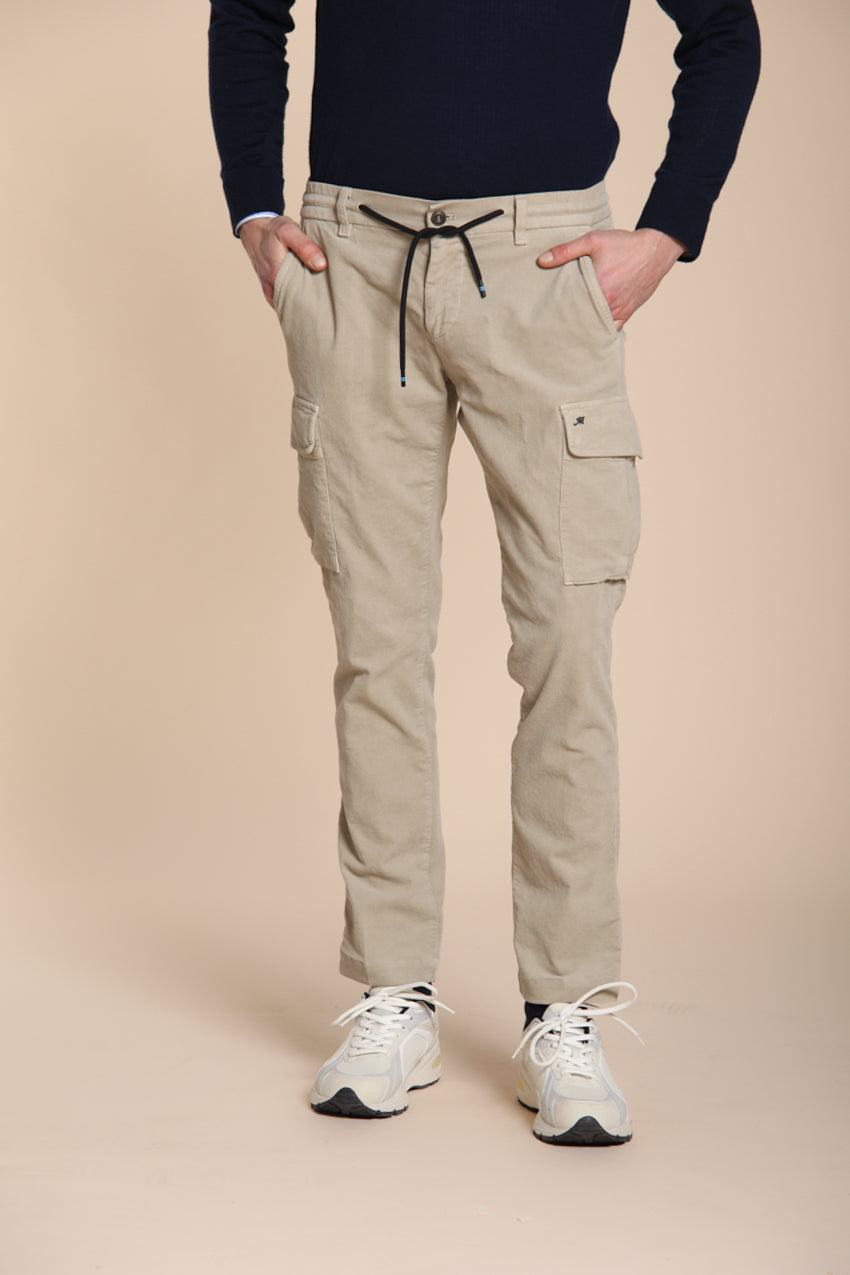 Foto 1 Chile Jogger pantalone cargo uomo in velluto 1500 righe extra slim fit