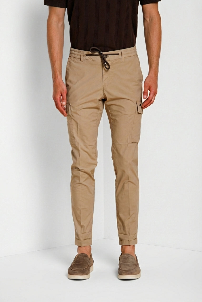 Chile Jogger pantalon cargo homme en toile parachute lyocell et coton extra slim fit