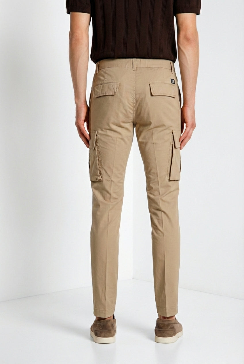 Chile Jogger pantalon cargo homme en toile parachute lyocell et coton extra slim fit