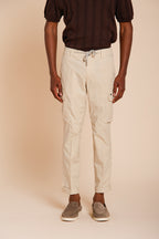 Chile Jogger Hose Cargo Herren aus Lyocell und Baumwolle Fallschirm-Canvas extra slim fit