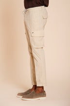 Chile Jogger Hose Cargo Herren aus Lyocell und Baumwolle Fallschirm-Canvas extra slim fit