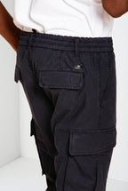 Chile Jogger pantalón cargo hombre en tela de paracaídas lyocell y algodón extra slim fit