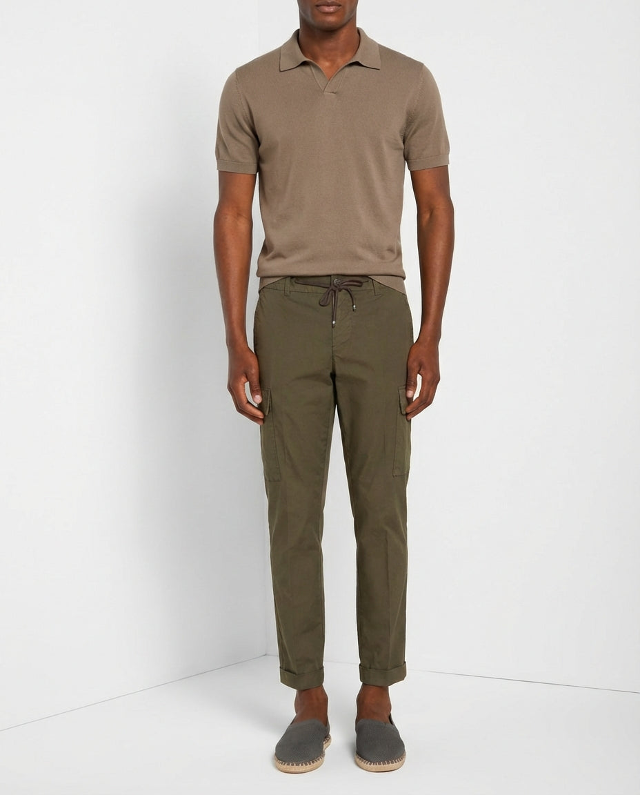 Chile Jogger pantalon cargo homme en toile parachute lyocell et coton extra slim fit