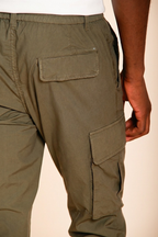Chile Jogger pantalón cargo hombre en tela de paracaídas lyocell y algodón extra slim fit