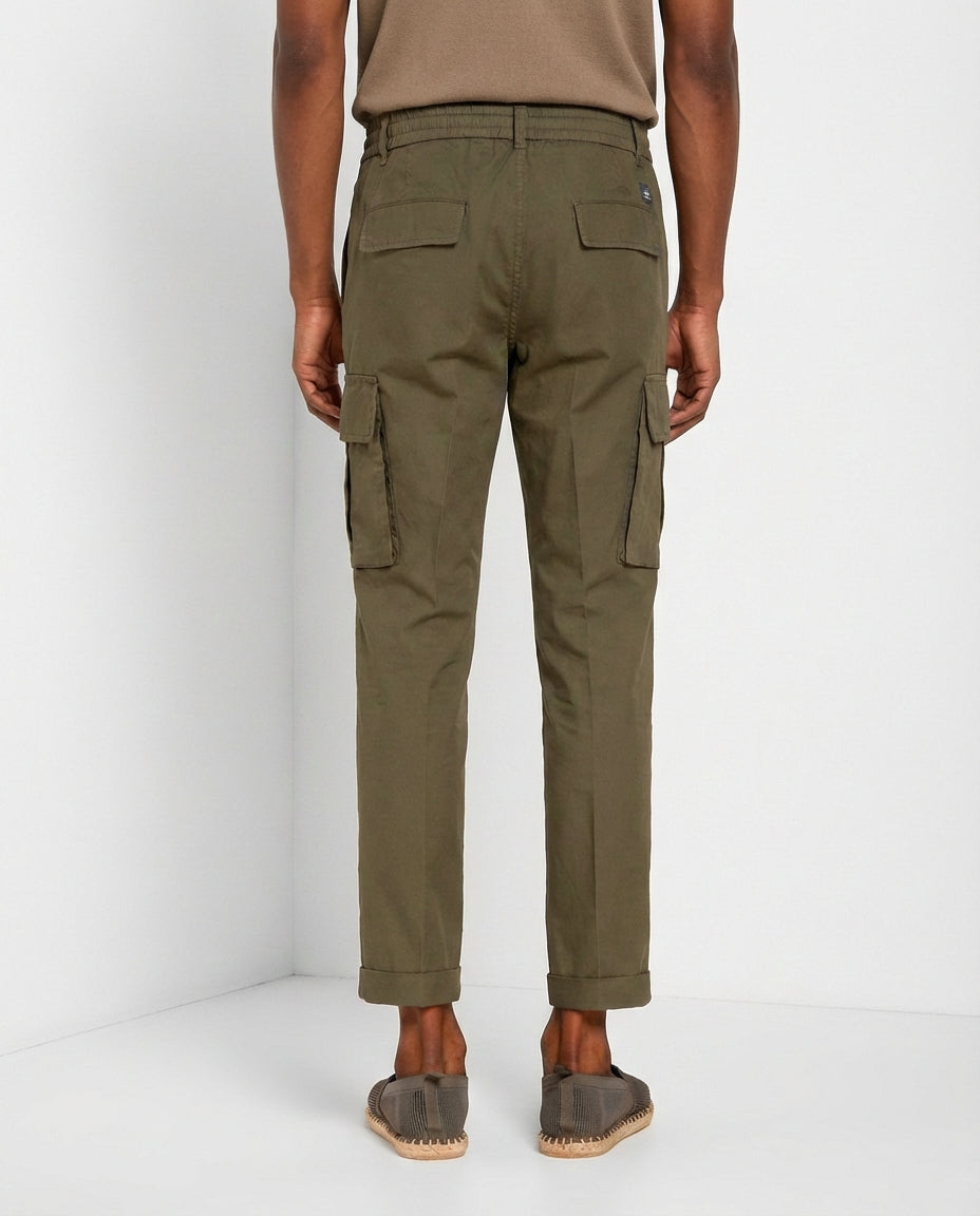 Chile Jogger pantalon cargo homme en toile parachute lyocell et coton extra slim fit