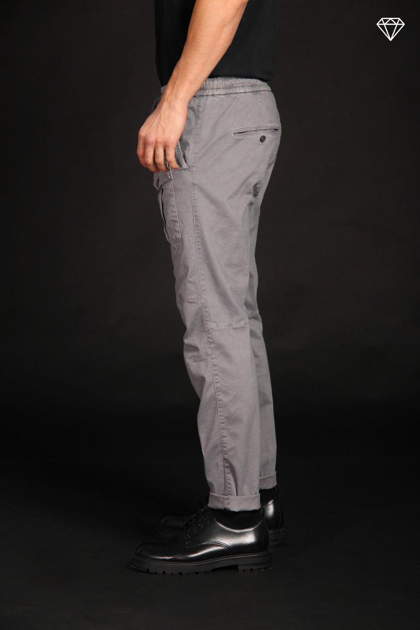 George Sack men's cargo pants in gabardine stretch limited edition carrot fit  ①