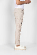 George Coolpocket pantalon cargo jogger homme en gabardine stretch Logo Edition carrot fit ①