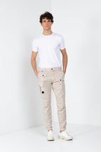 George Coolpocket pantalon cargo jogger homme en gabardine stretch Logo Edition carrot fit ①
