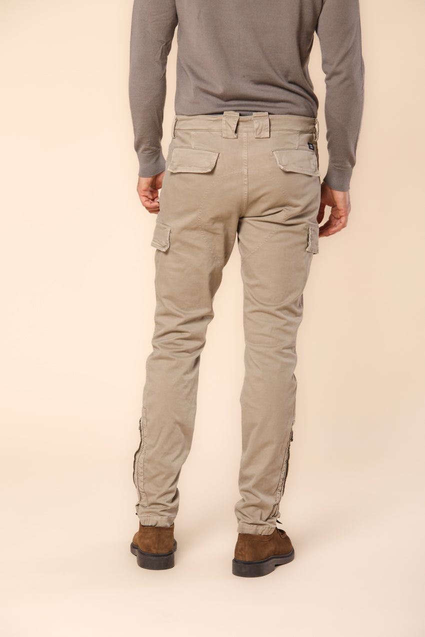 Bolivia  pantalone cargo uomo in gabardina regular fit