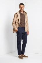 Chile pantalone cargo uomo in gabardina stretch regular fit