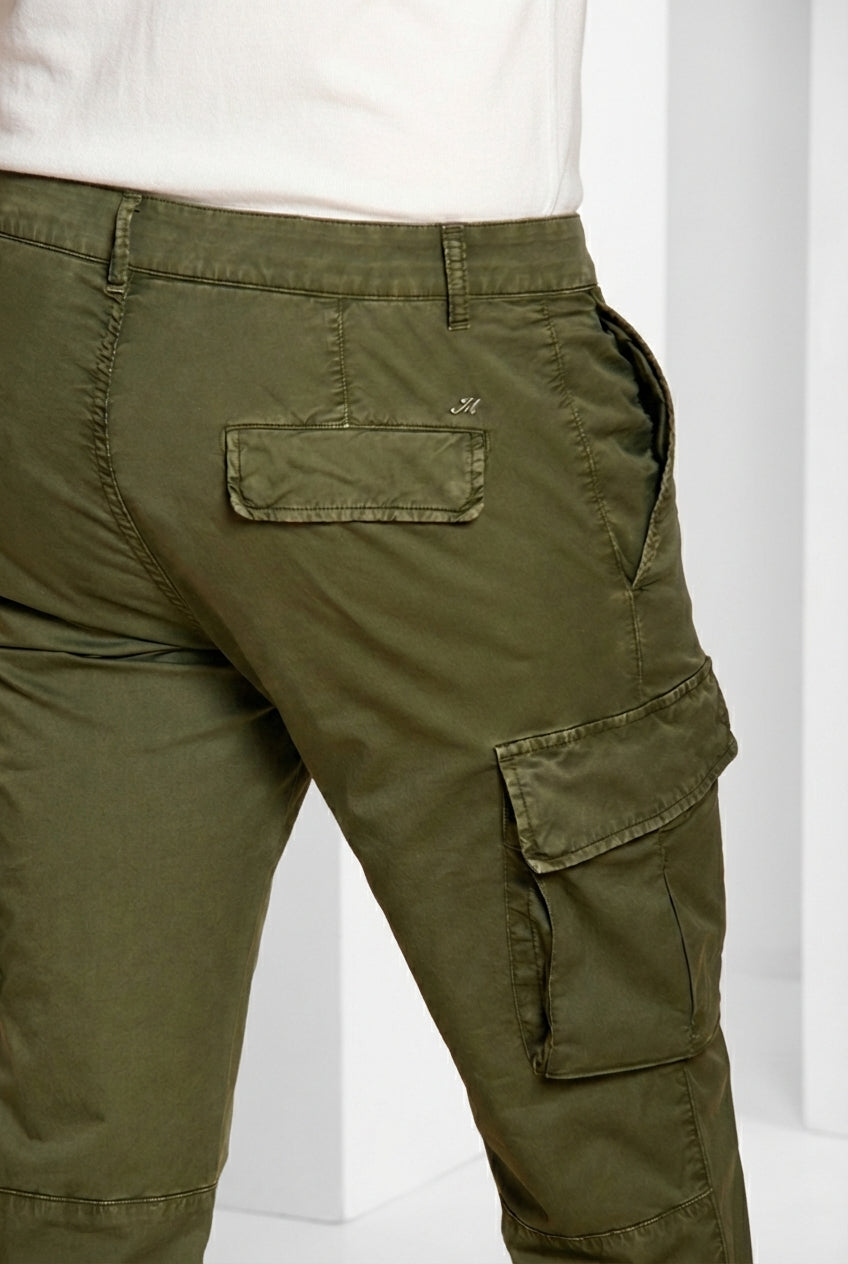 Chile pantalón cargo hombre en gabardina stretch regular fit