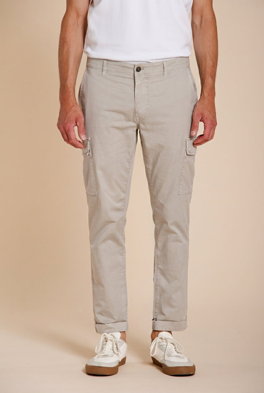 Chile men's cargo pants in stretch gabardine regular fit