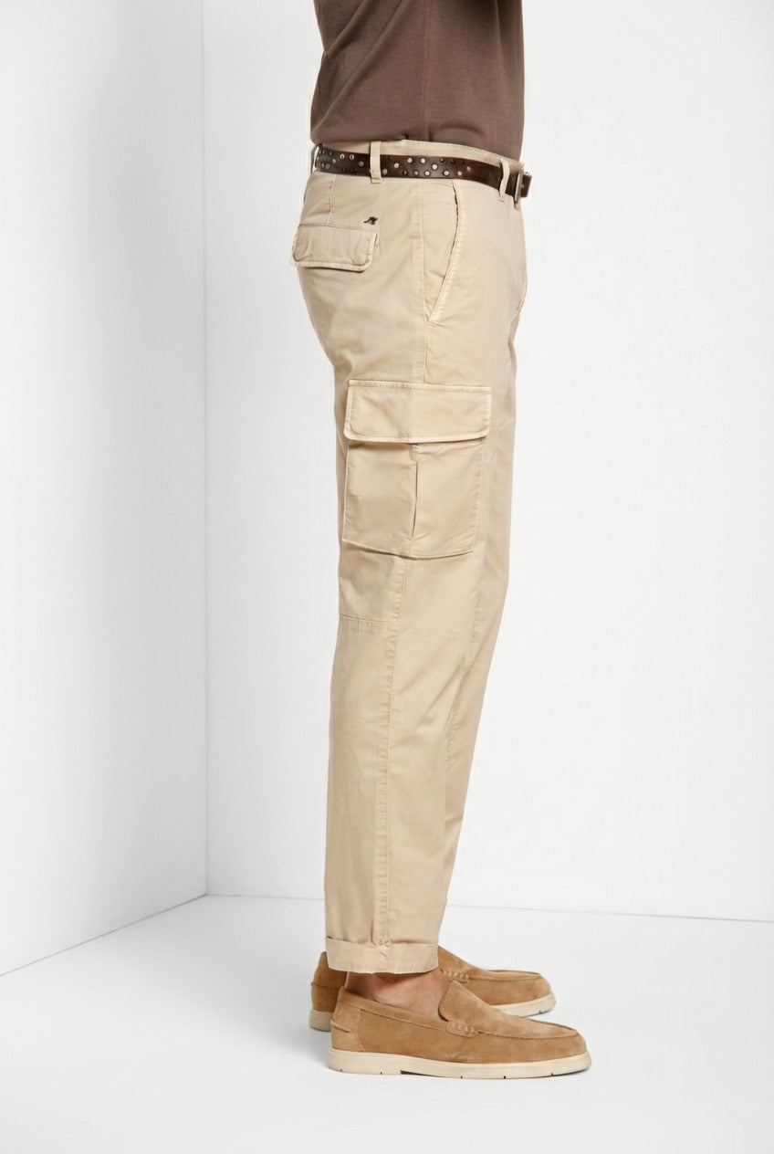 Chile men's cargo pants in stretch gabardine regular fit