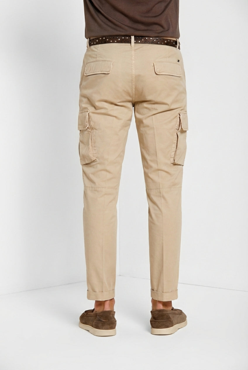Chile pantalón cargo hombre en gabardina stretch regular fit