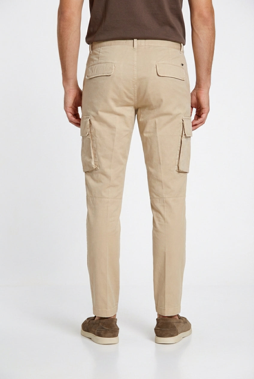 Chile men's cargo pants in stretch gabardine regular fit