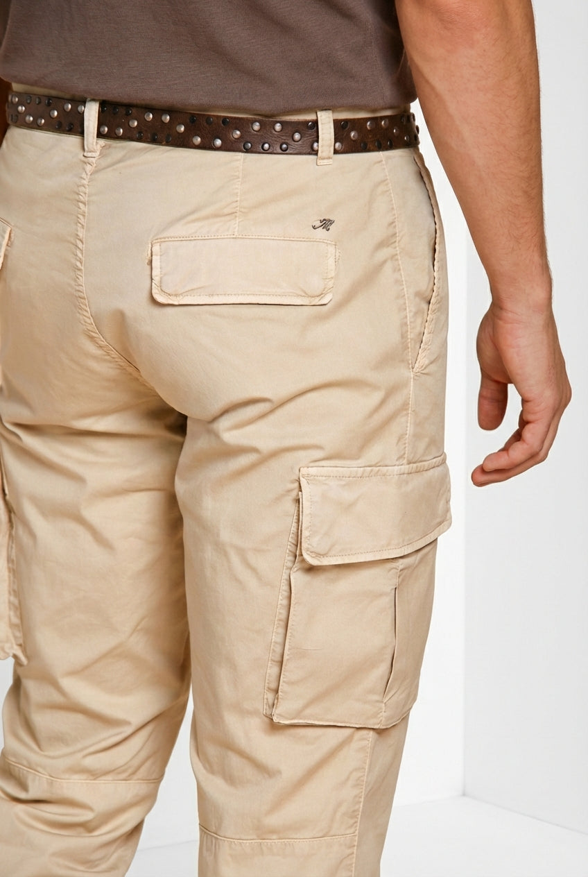 Chile men's cargo pants in stretch gabardine regular fit