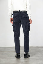 Chile Herren-Cargohose aus breit geripptem Samt mit regular fit
