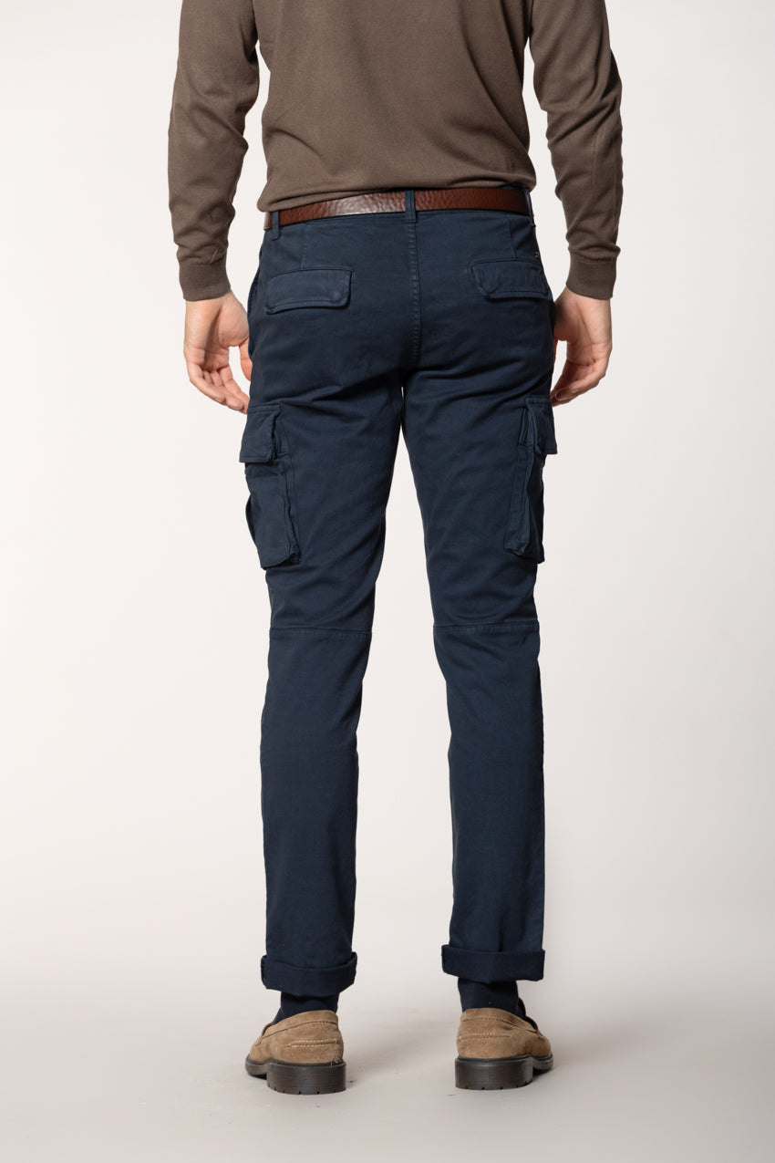 Chile pantalone cargo in gabardina stretch regular fit