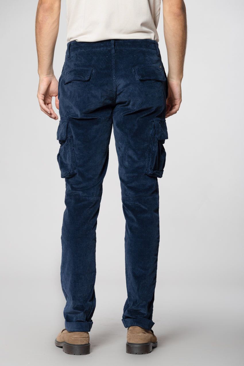 Chile pantalón cargo en pana de canal francés regular fit