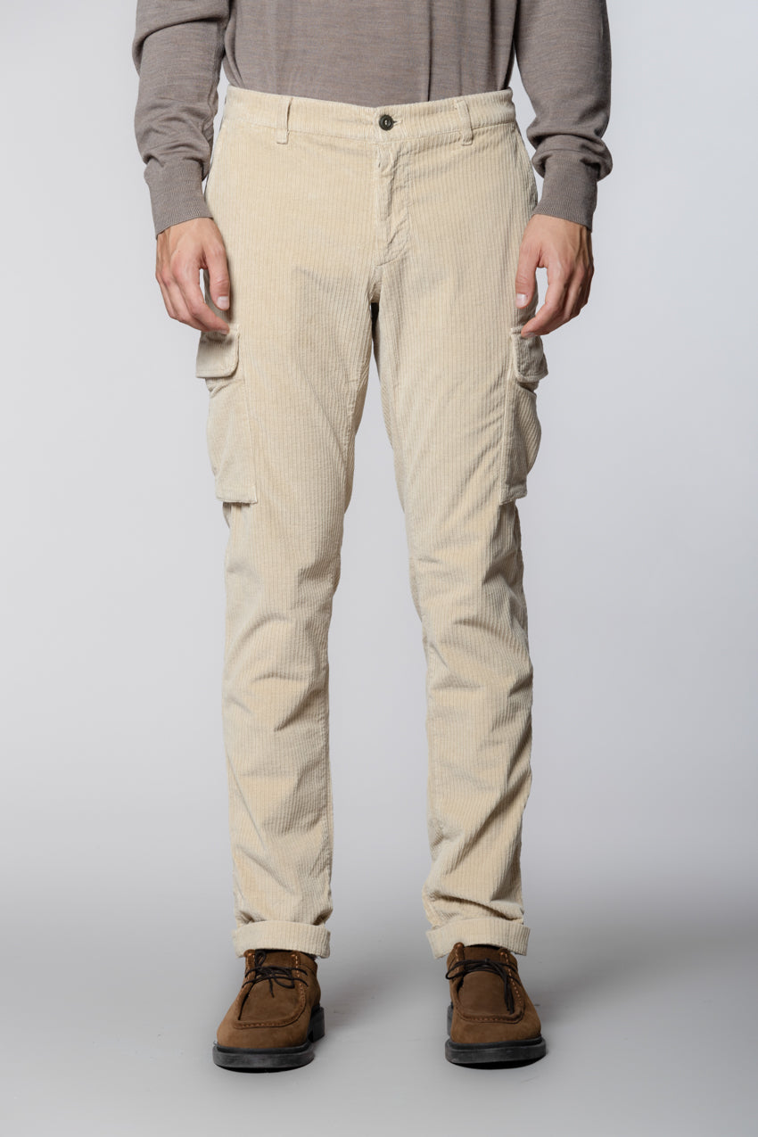 Chile pantalon cargo en velours côtelé France regular fit