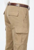  Chile pantalón cargo hombre en algodón stretch con trama diagonal, regular fit