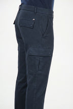 Chile men’s cargo pants in stretch cotton with diagonal weave, regular fit
