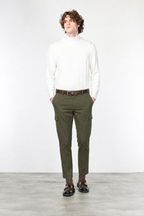 Pantalon cargo Chile homme en coton stretch à trame diagonale regular fit