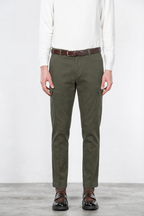 Pantalon cargo Chile homme en coton stretch à trame diagonale regular fit