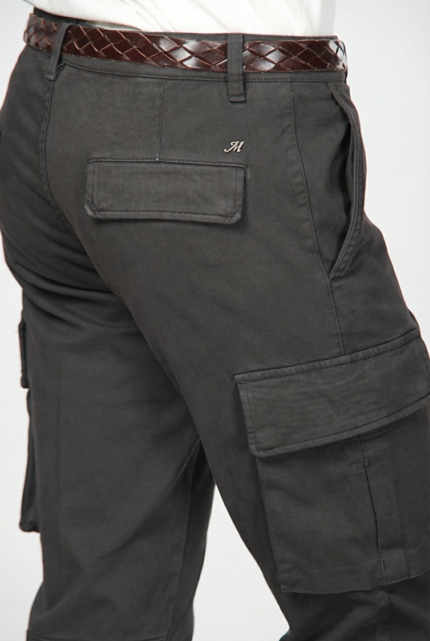 Chile Cargohose für Herren aus Stretch-Baumwolle mit Diagonalstruktur, Regular Fit