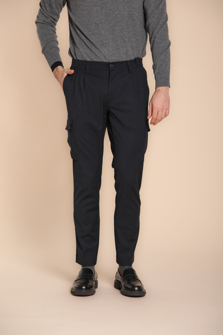 Chile 2 Pinces pantalón cargo en lana regular fit