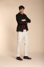 Chile 2 Pinces pantalón cargo en lana regular fit