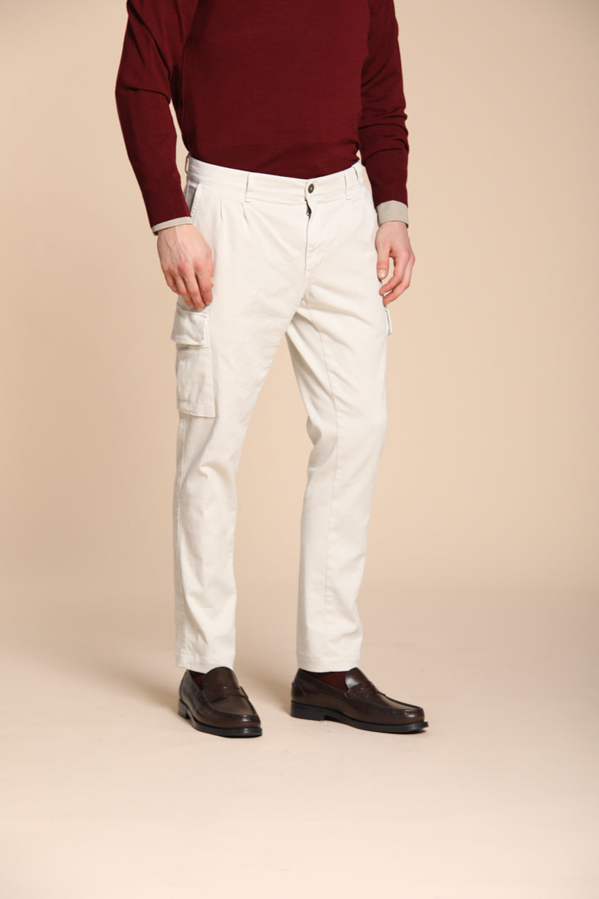 Chile 2 Pinces pantalón cargo en lana regular fit