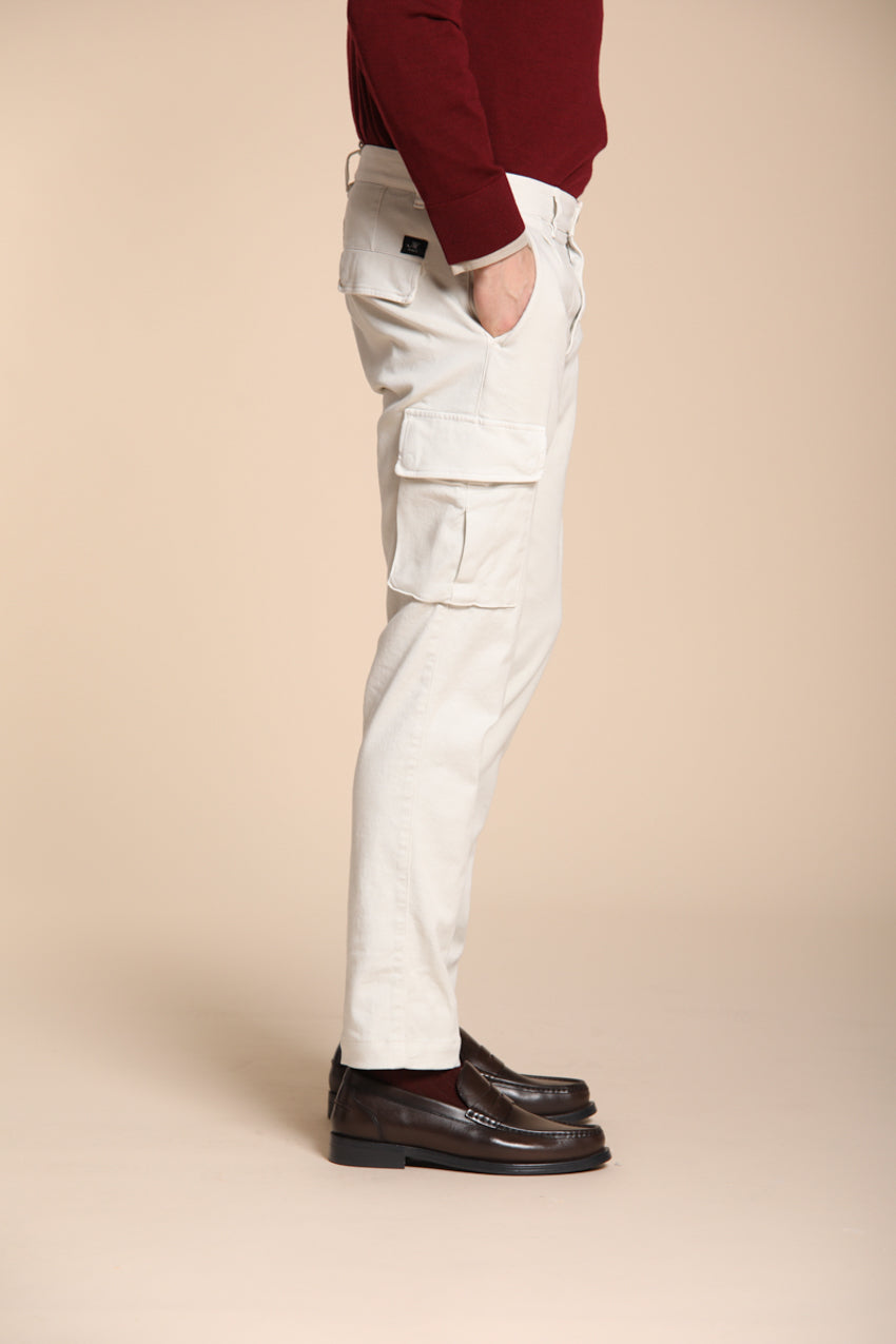 Chile 2 Pinces pantalón cargo en lana regular fit