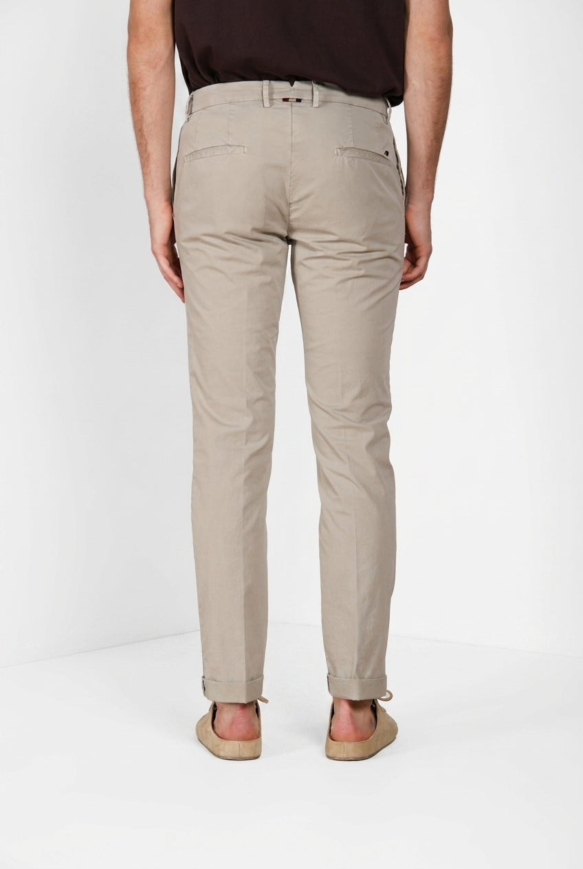 New York delamere pantalón chino hombre en sarga ligera stretch regular fit