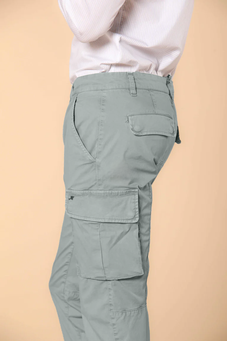 Chile pantalón cargo hombre en sarga de algodón Pima ligero special washing  extra-slim fit