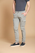 Chile Herren Cargo Hose aus leichtem Pima-Baumwoll-Twill Special Washing Extra-Slim Fit