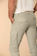 Chile pantalón cargo hombre en sarga de algodón pima ligero special washing  Extra slim fit 