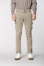 Chile pantalón cargo hombre de gabardina con lavado especial extra slim fit
