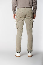 Chile pantalón cargo hombre de gabardina con lavado especial extra slim fit