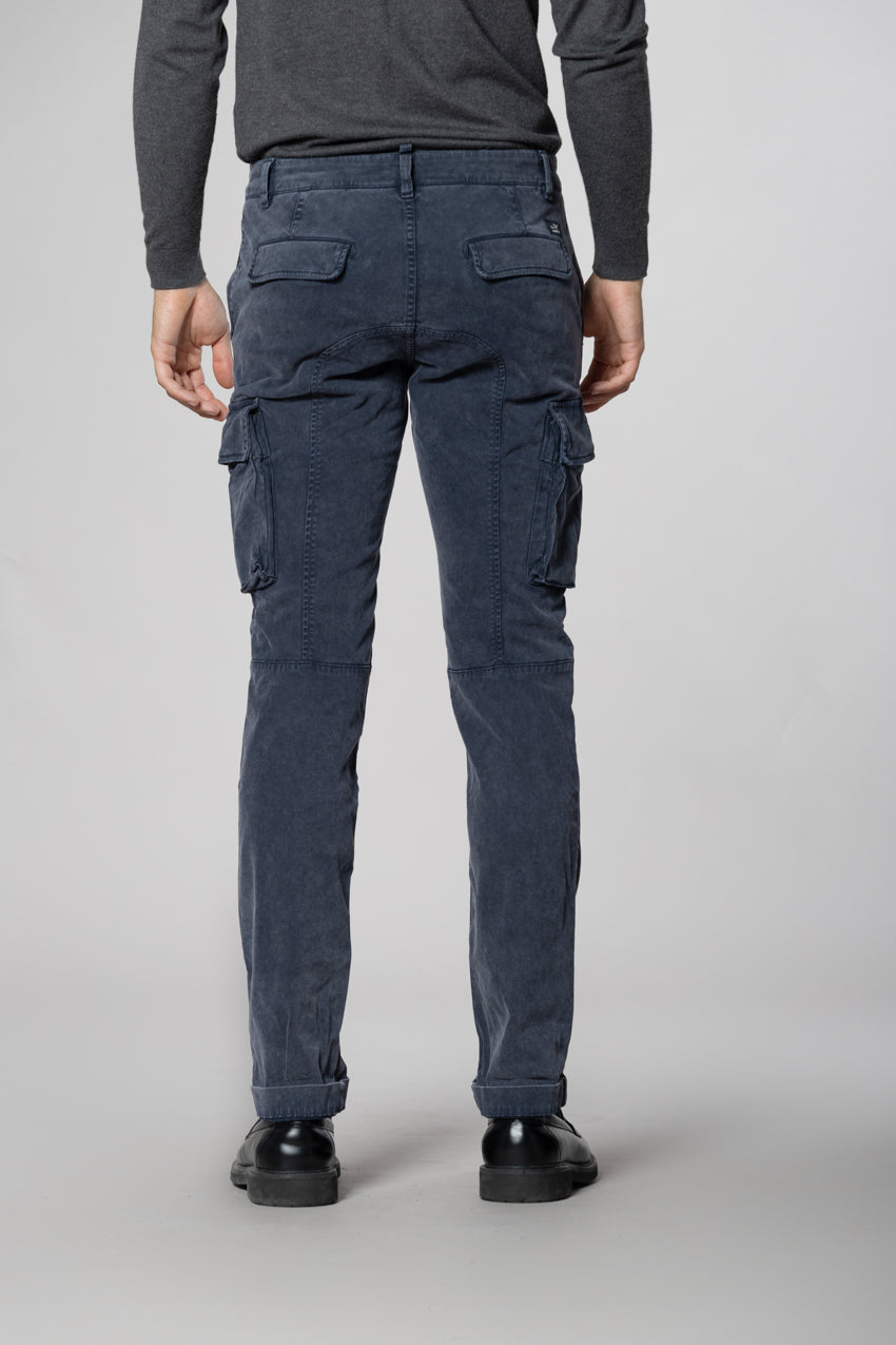 Chile pantalón cargo hombre de gabardina con lavado especial extra slim fit