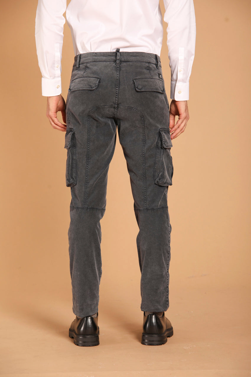 Chile pantalon cargo homme en gabardine avec lavage spécial extra slim fit