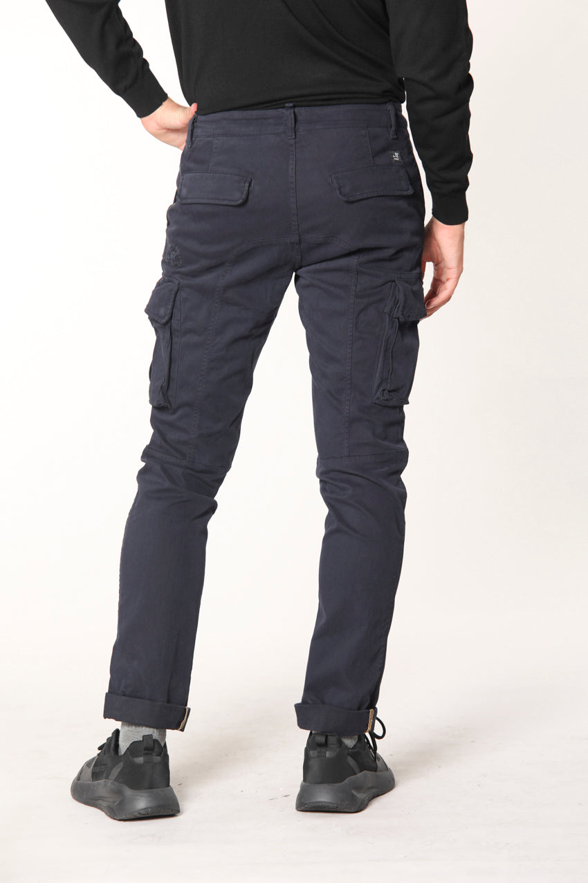 Chile man cargo pant in gabardine extra slim ①