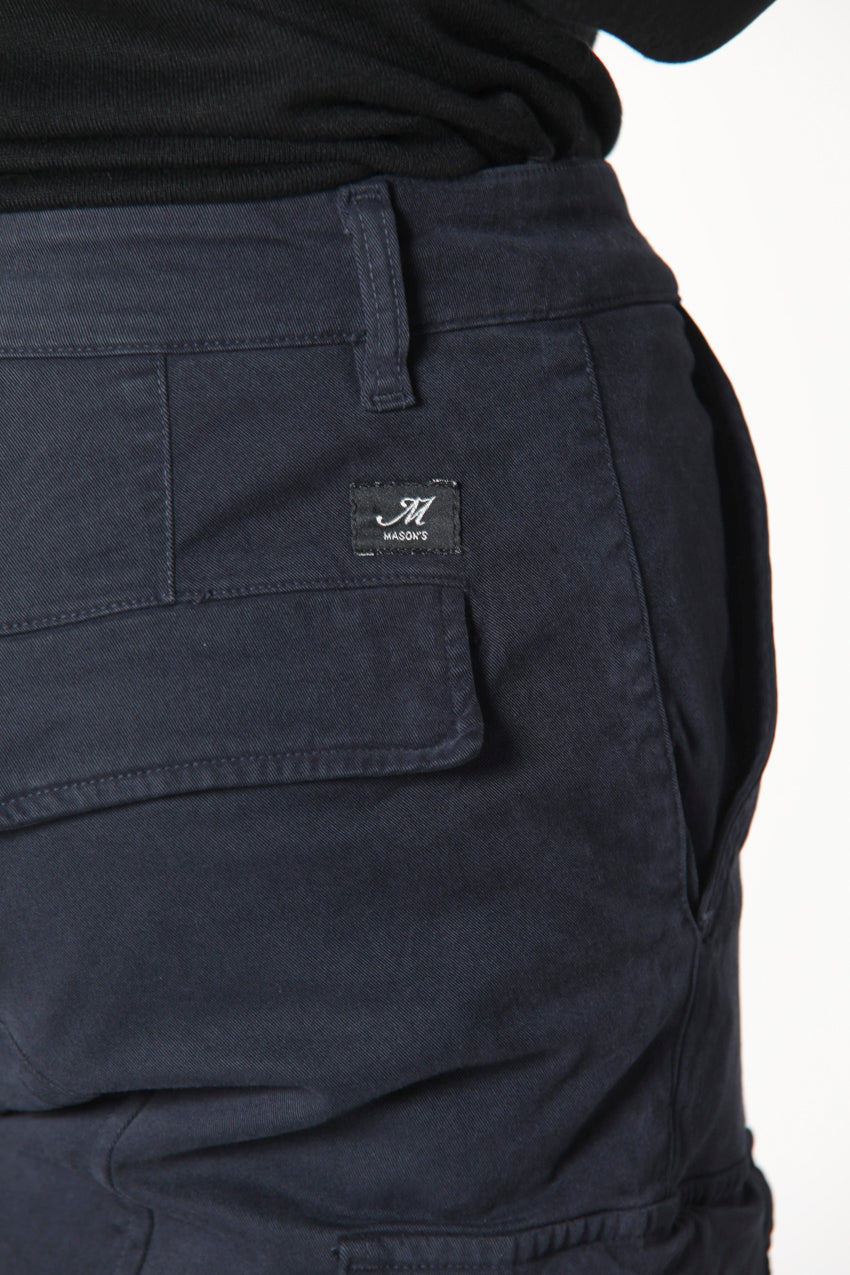 Chile man cargo pant in gabardine extra slim ①