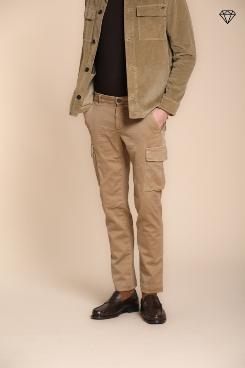Chile pantalón cargo hombre de gabardina extra slim fit ①