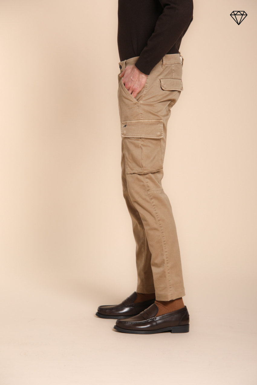 Chile pantalón cargo hombre de gabardina extra slim fit ①