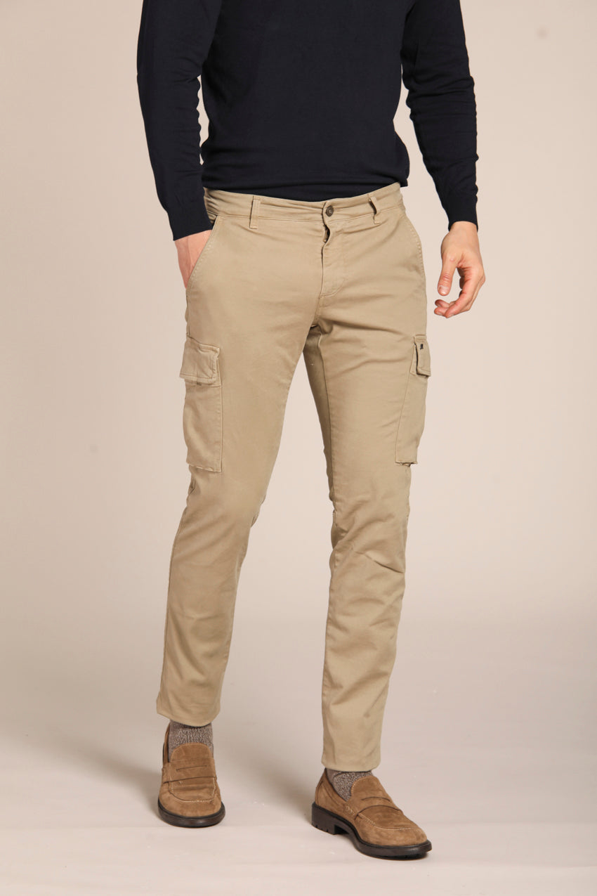 immagine 2 di pantalone cargo uomo modello Chile1 colore kaki fit extra slim di Mason's