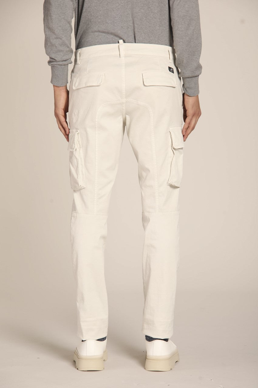 Chile men's cargo pants in gabardine extra slim fit ①