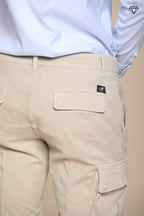 Foto 2 Chile pantalone cargo uomo in gabardina extra slim fit ①