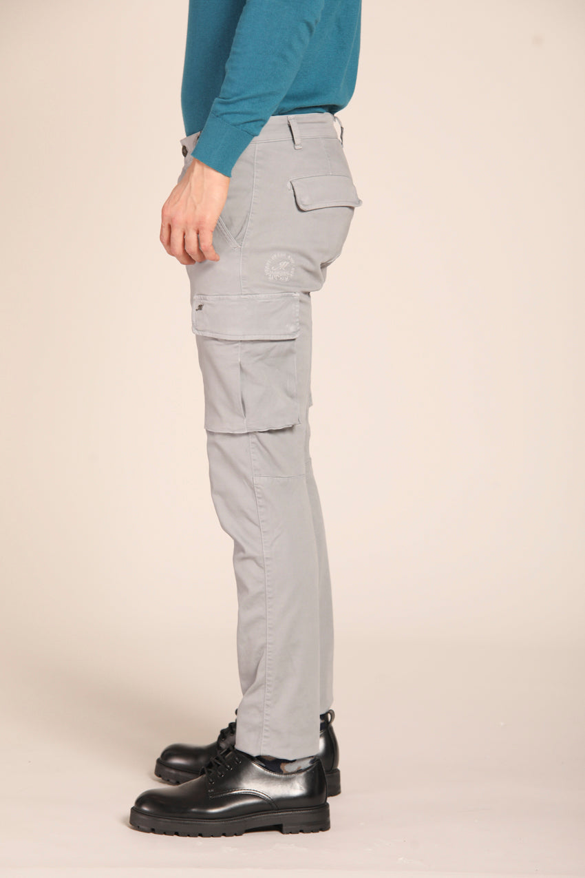 immagine 5 di pantalone cargo uomo modello Chile1 di colore grigio fit extra slim di Mason's