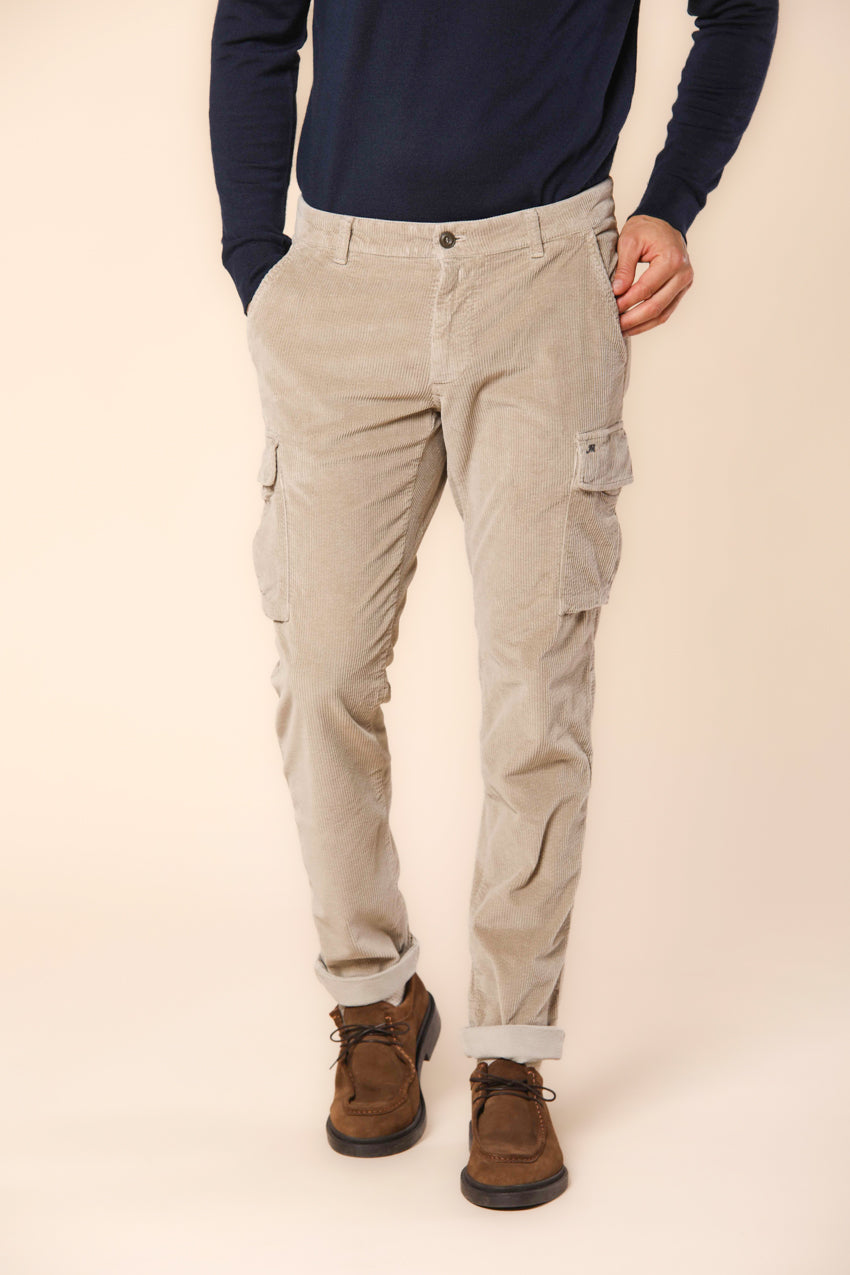 Chile pantalón cargo hombre en pana 500 rayas extra slim